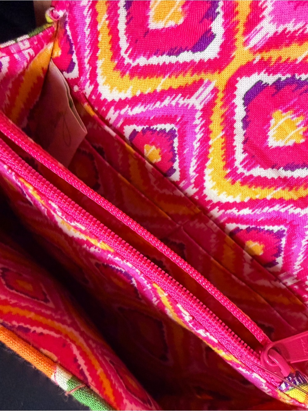Vera Bradley Hot Pink Floral Crossbody with Multicolor Print - Picture 5 of 5